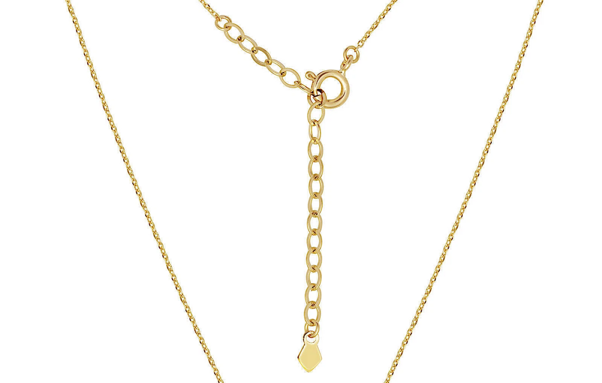 14K Yellow/White/Rose Gold Infinity Pendant Necklace