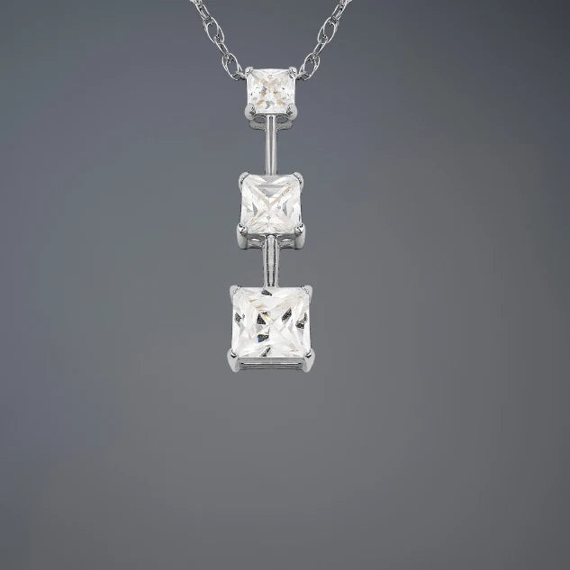 14k Yellow & White Gold Journey Pendant For Women