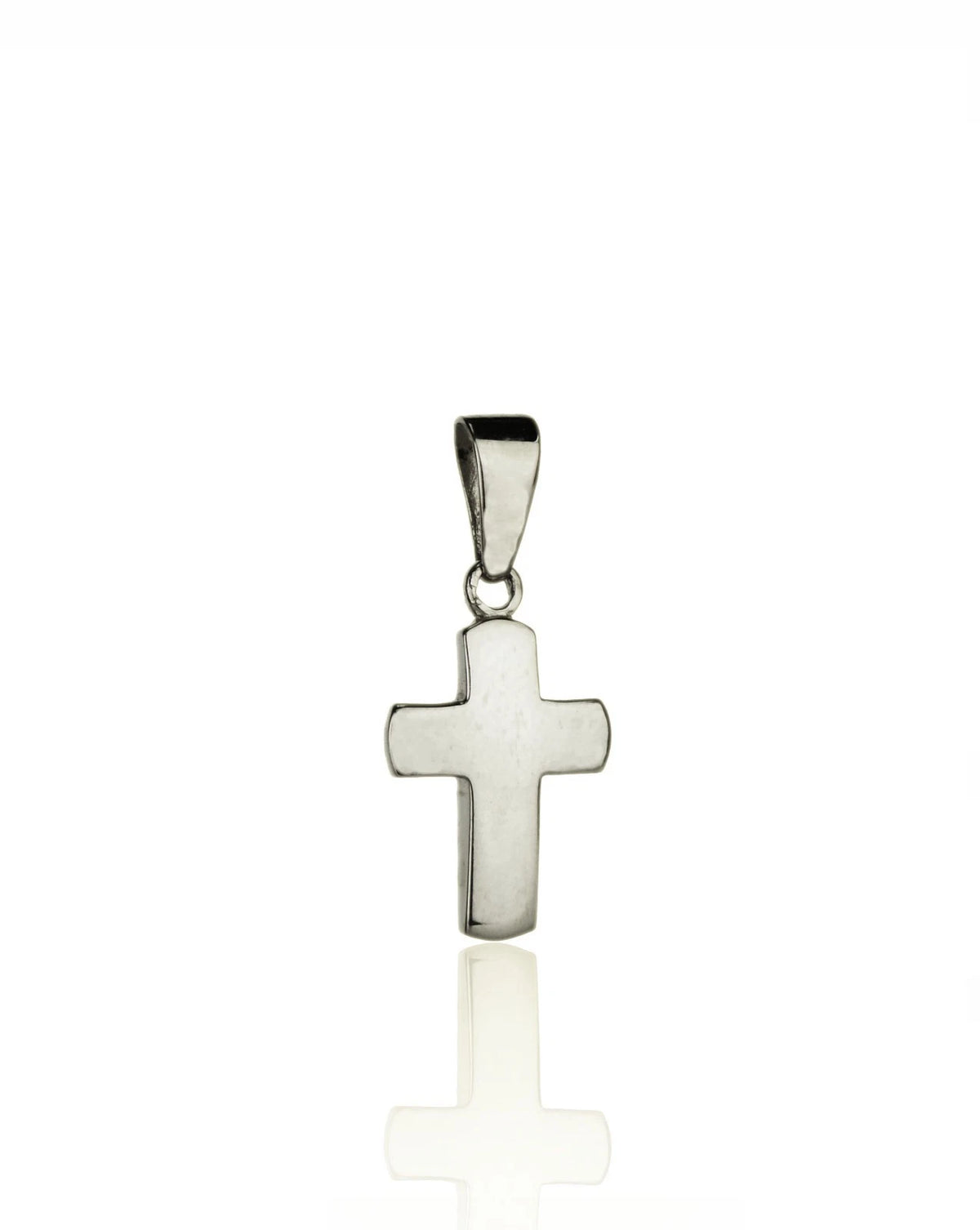 14k Yellow and White Gold Cross Pendant