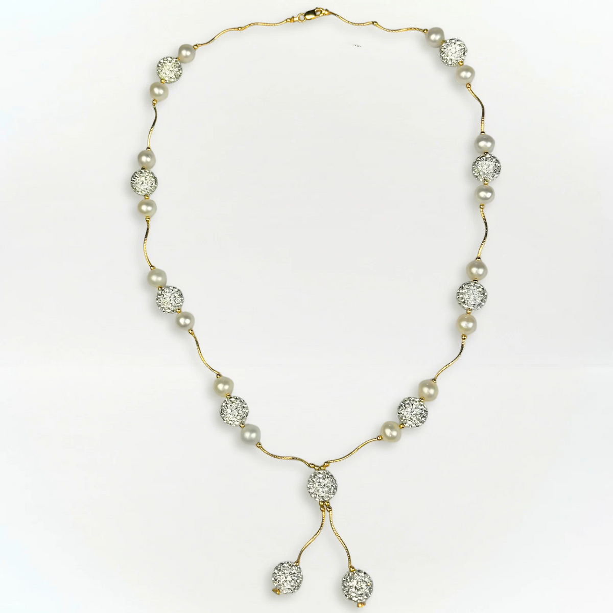14K Yellow Gold Gorgeous Freshwater Pearl Necklaces for Women
