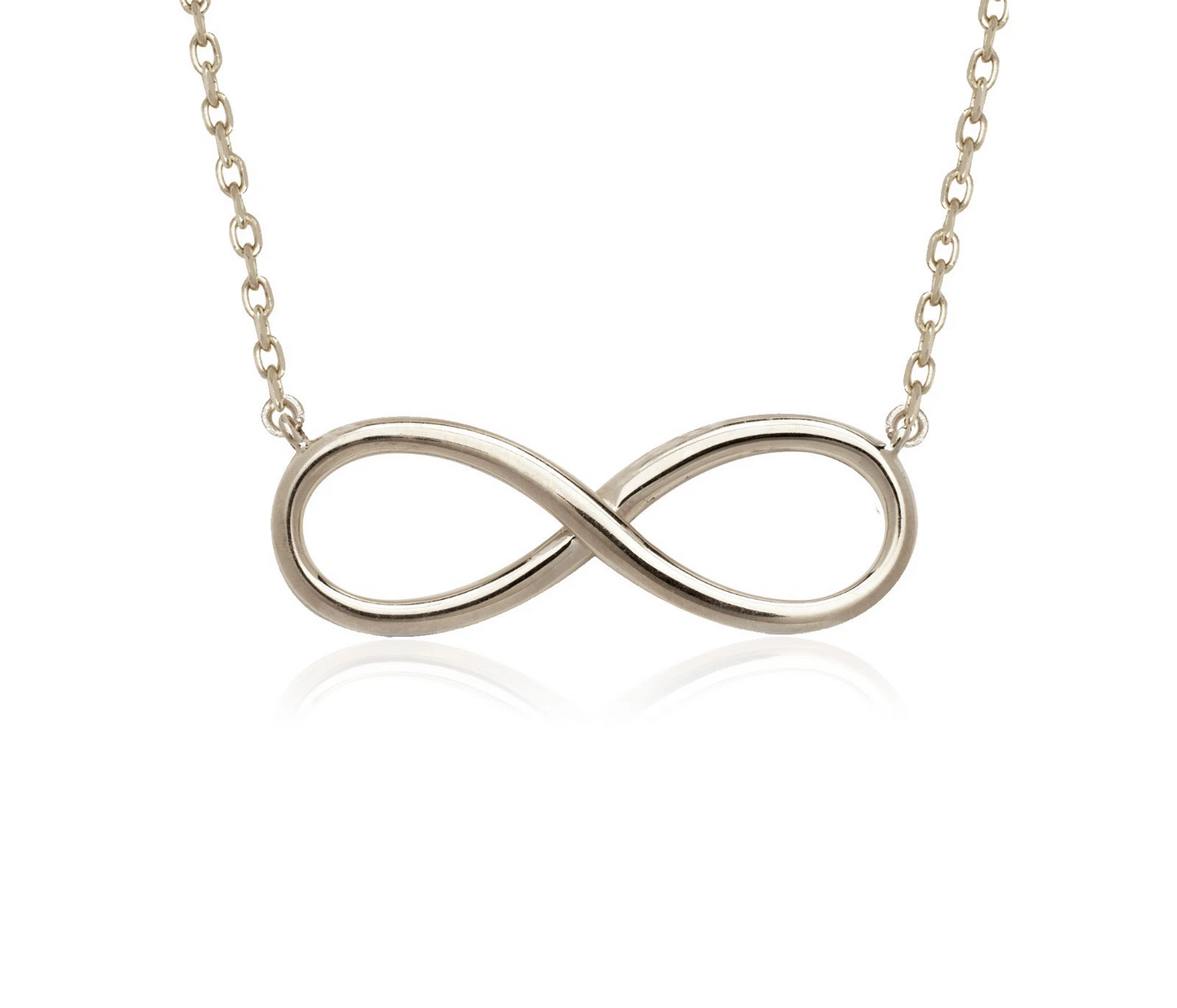 14K Yellow/White/Rose Gold Infinity Pendant Necklace