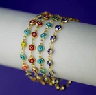 14k Gold Yellow Evil Eye Bracelet