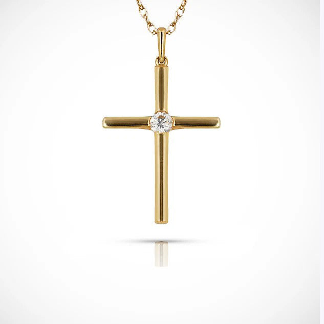 14K Yellow & White Gold Pendant for Women