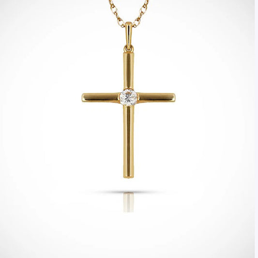 14K Yellow & White Gold Pendant for Women