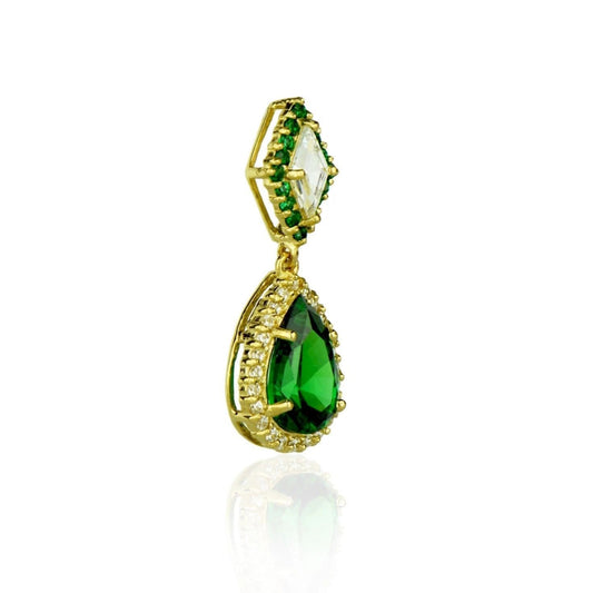 14k Yellow Gold CZ Pear Shape Pendants