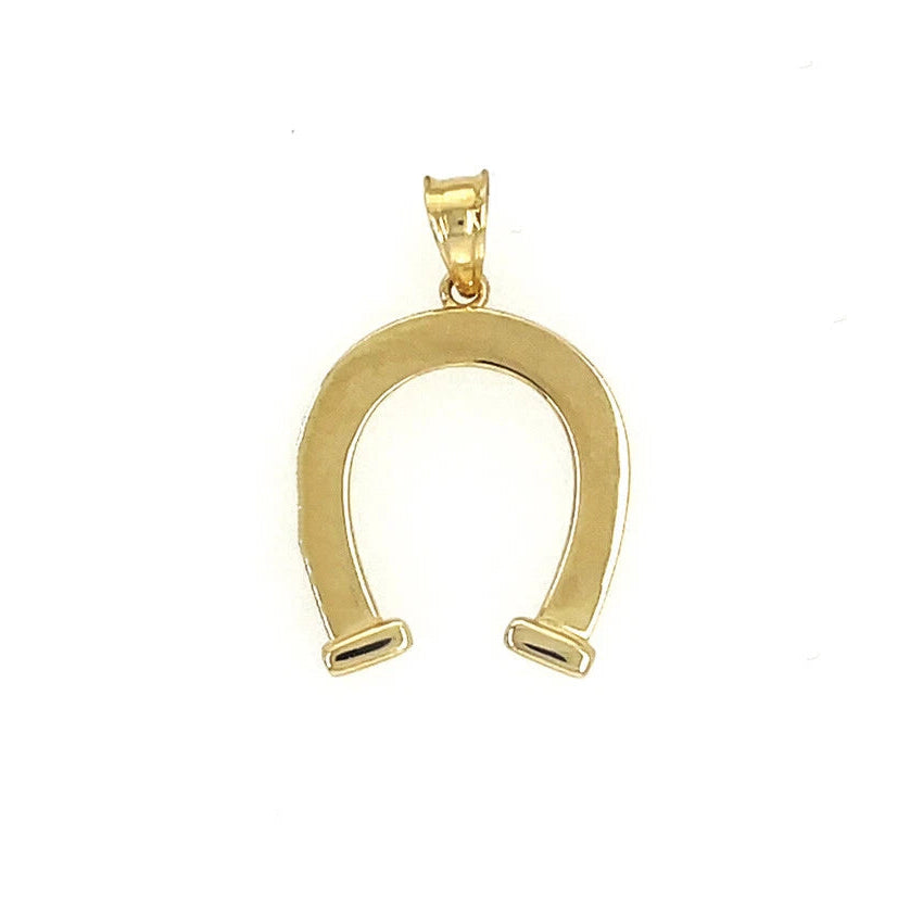 14k Yellow and White Gold Horse shoe Pendant