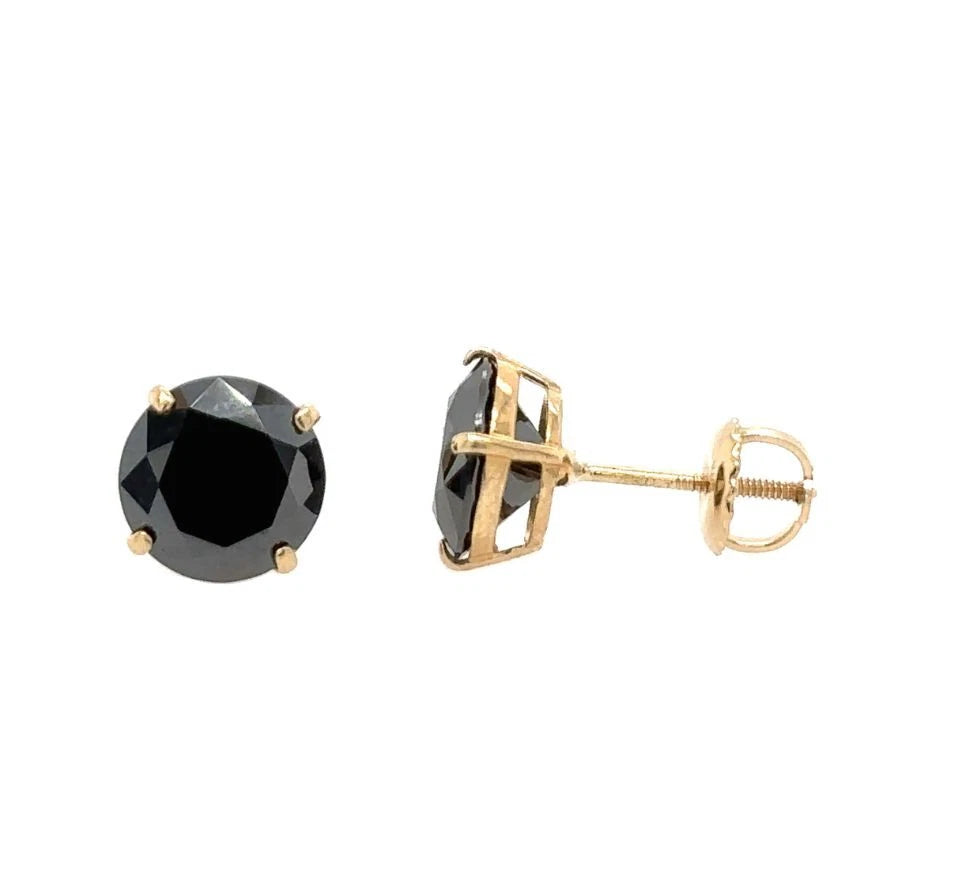 14K Gold GRA Certified D-VVS1 Screw Back Studs Earrings