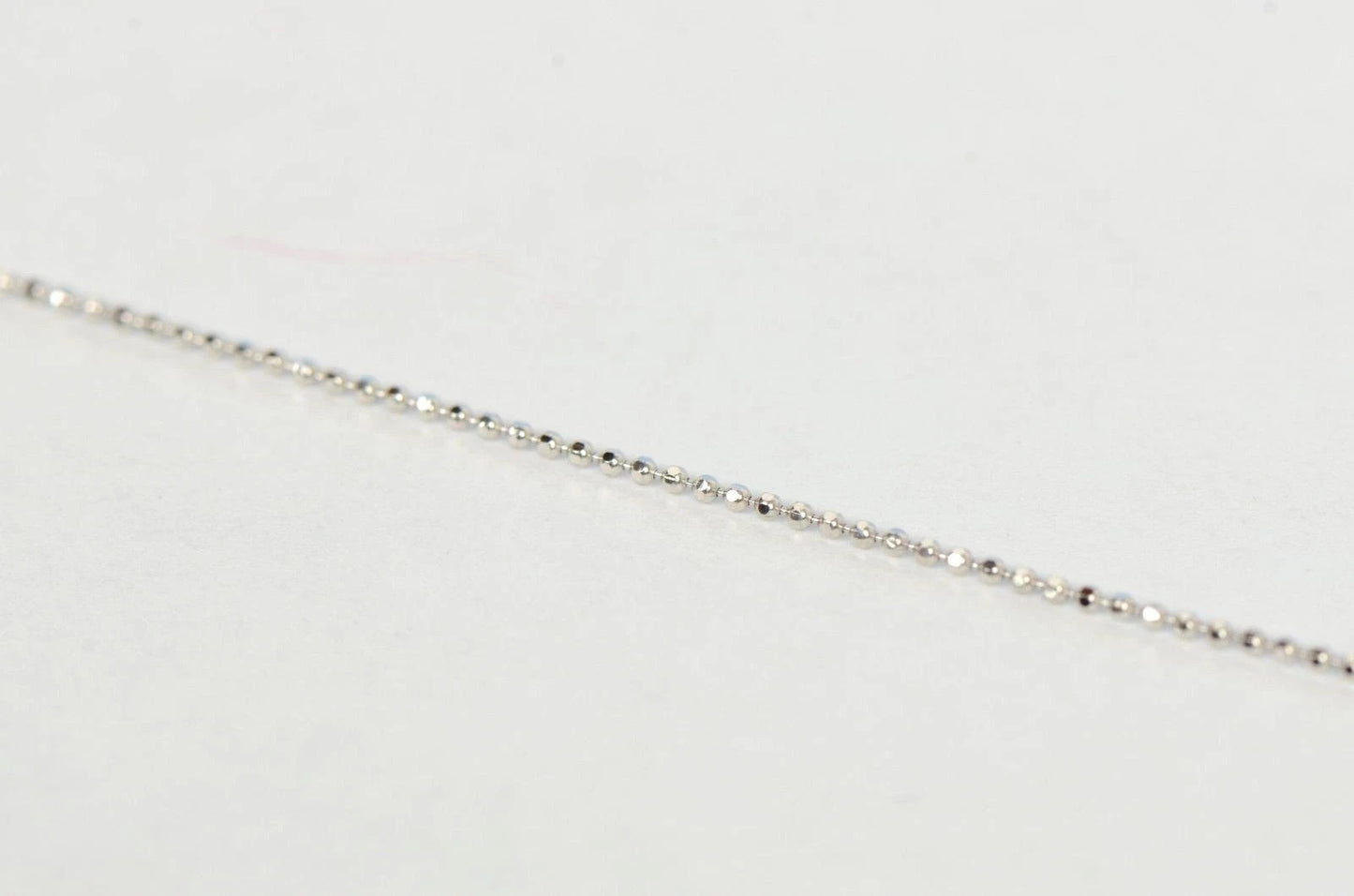 14k White Gold Round Cubic Zirconis 4mm CZ by the yard 18" Cleopatra Necklace
