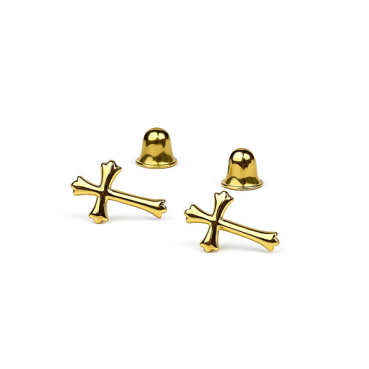 14K Yellow Gold Trending Beautiful Cross Earrings for Women
