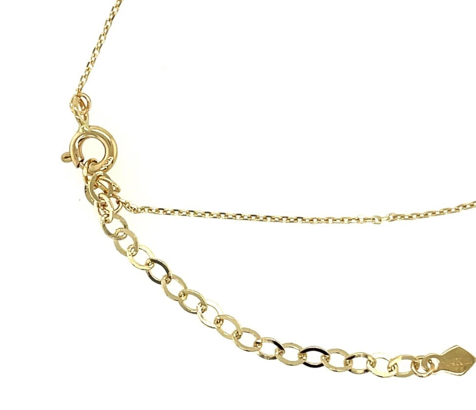14K Yellow/ White/ Rose Gold "MAMA" Charm Necklace