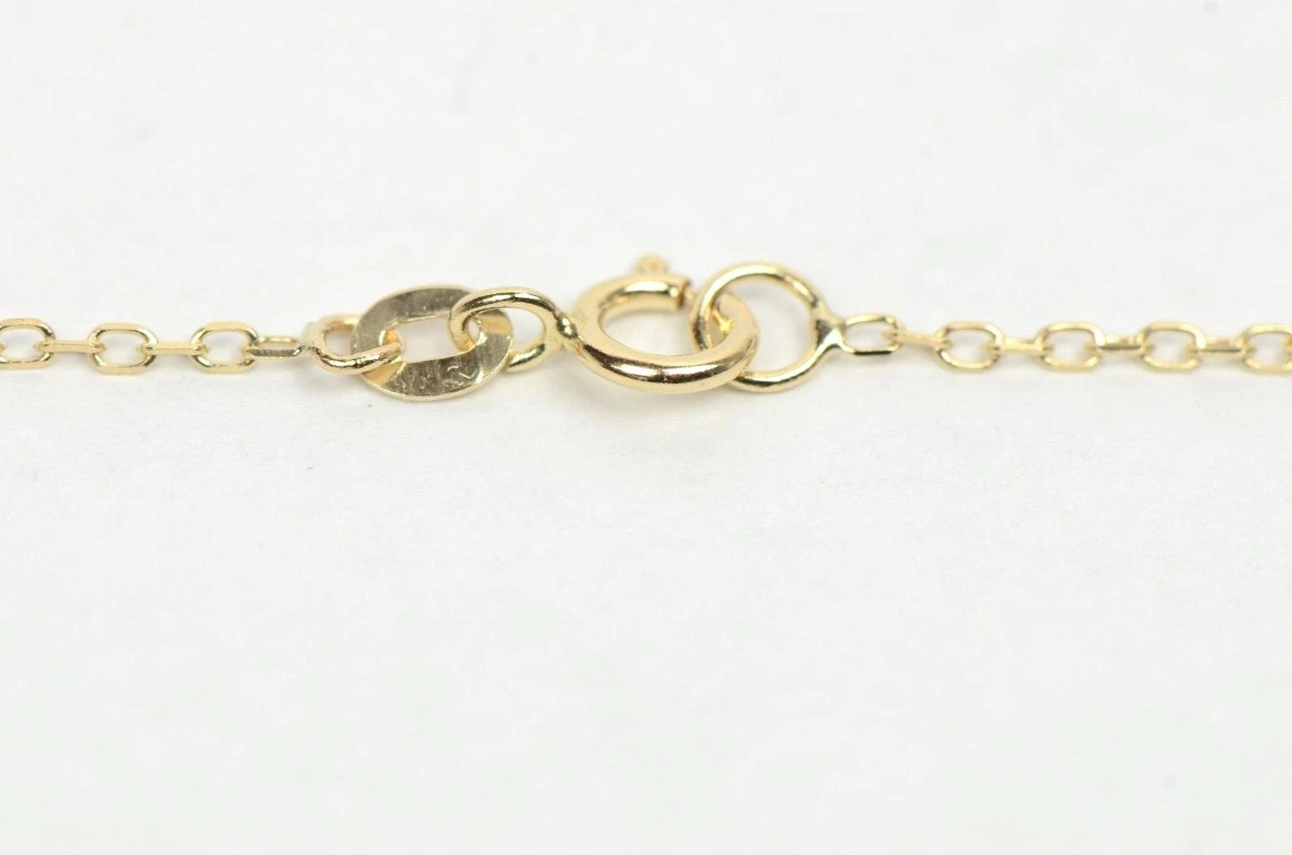 14k yellow gold yard necklace 18 cz chain Semi Precious Stones