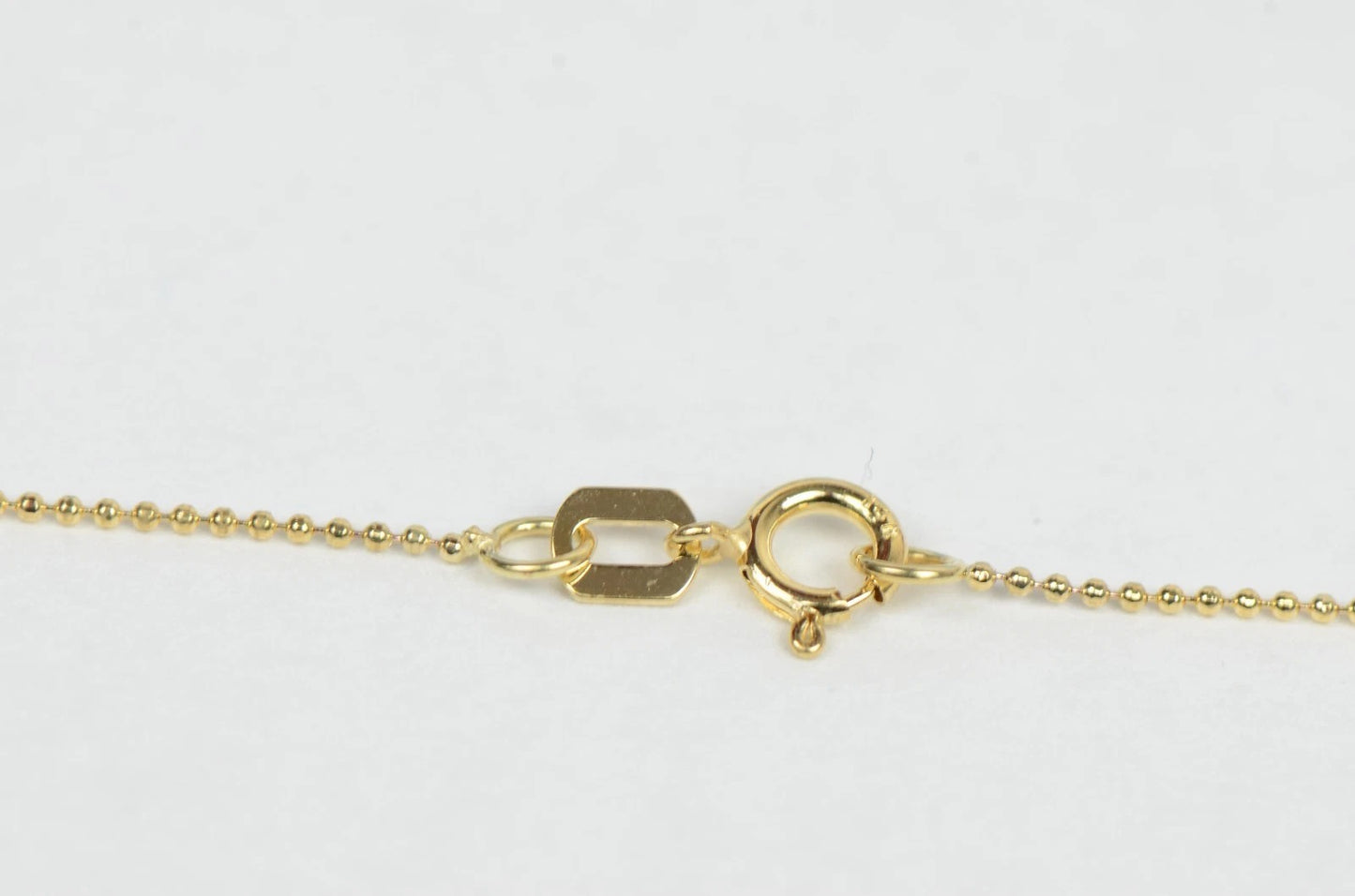14k Yellow Gold Round Multi CZ by the yard 18" Cleopatra Necklace