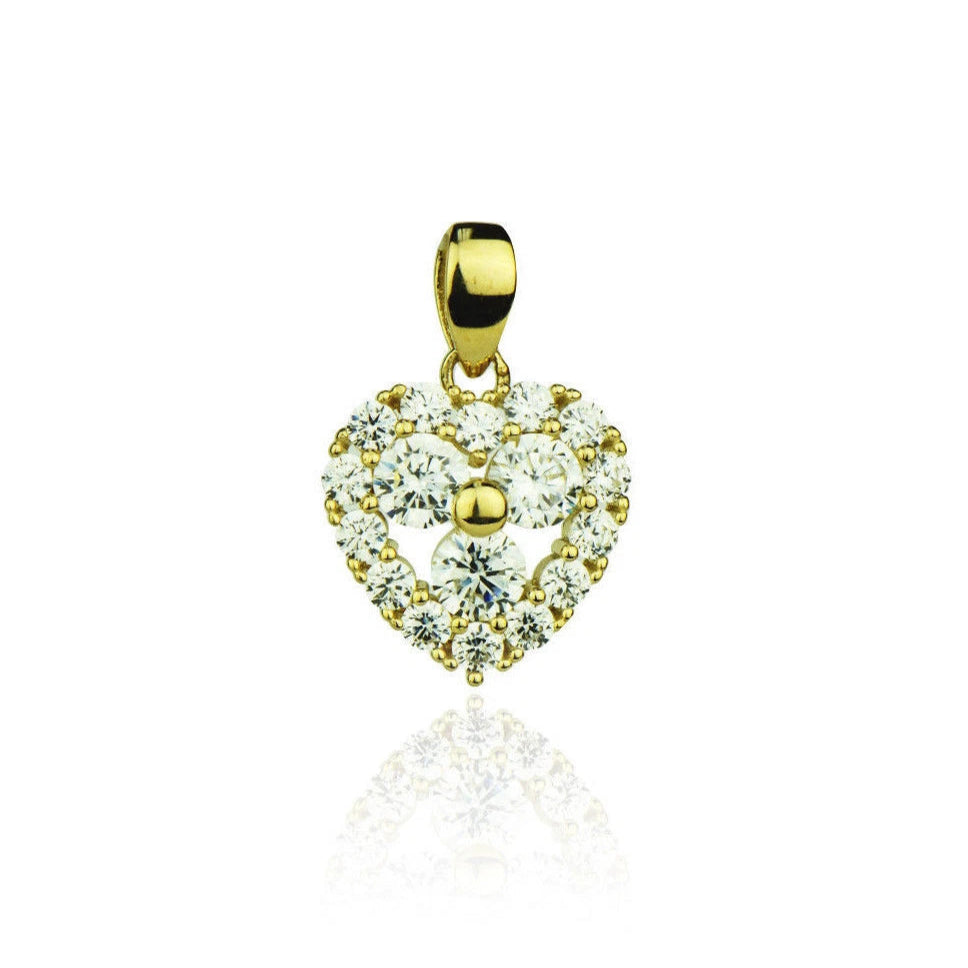 14k Yellow Gold Heart Pendant