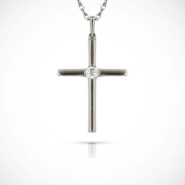 14K Yellow & White Gold Pendant for Women