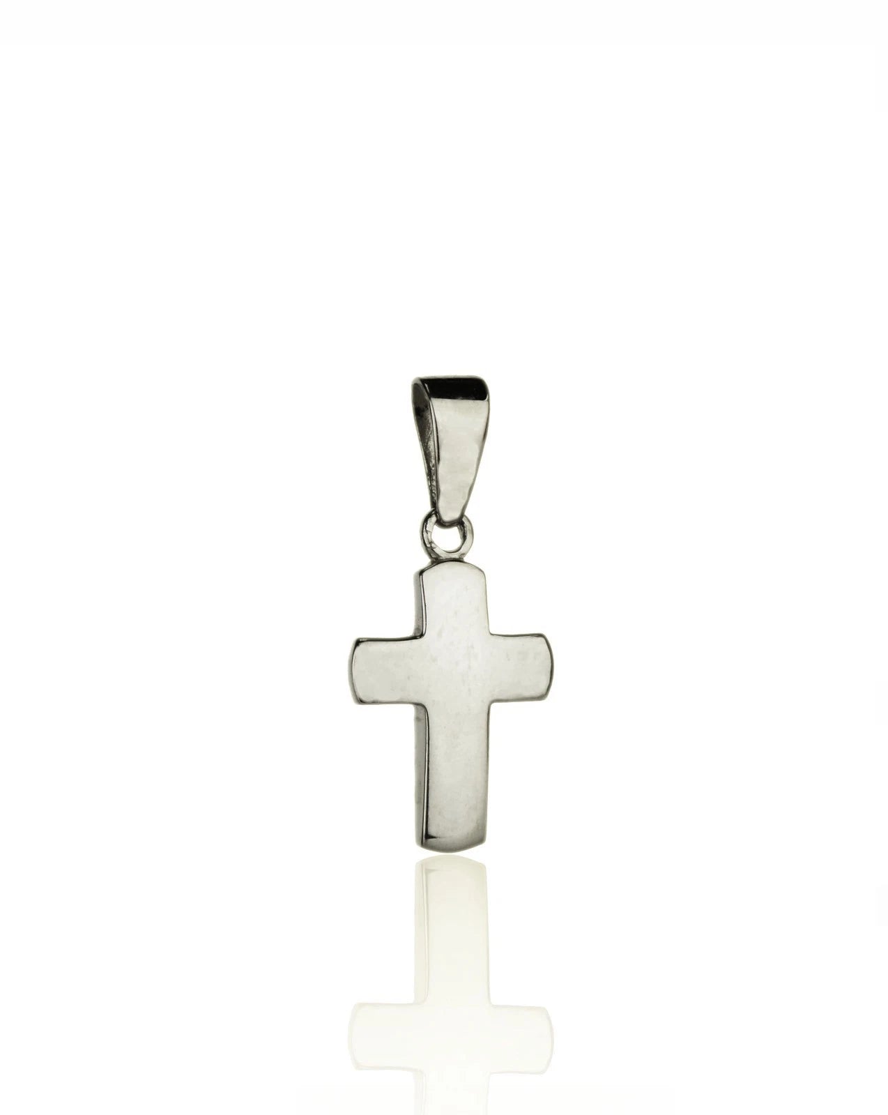 14k Yellow and White Gold Cross Pendant