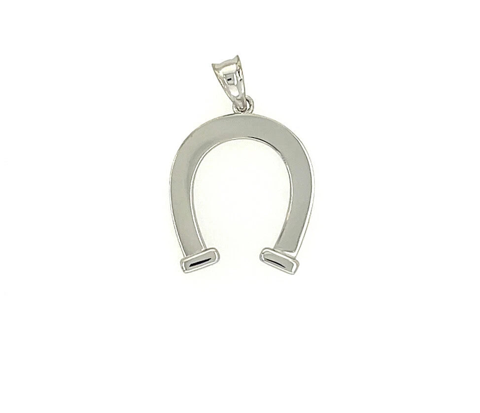 14k Yellow and White Gold Horse shoe Pendant