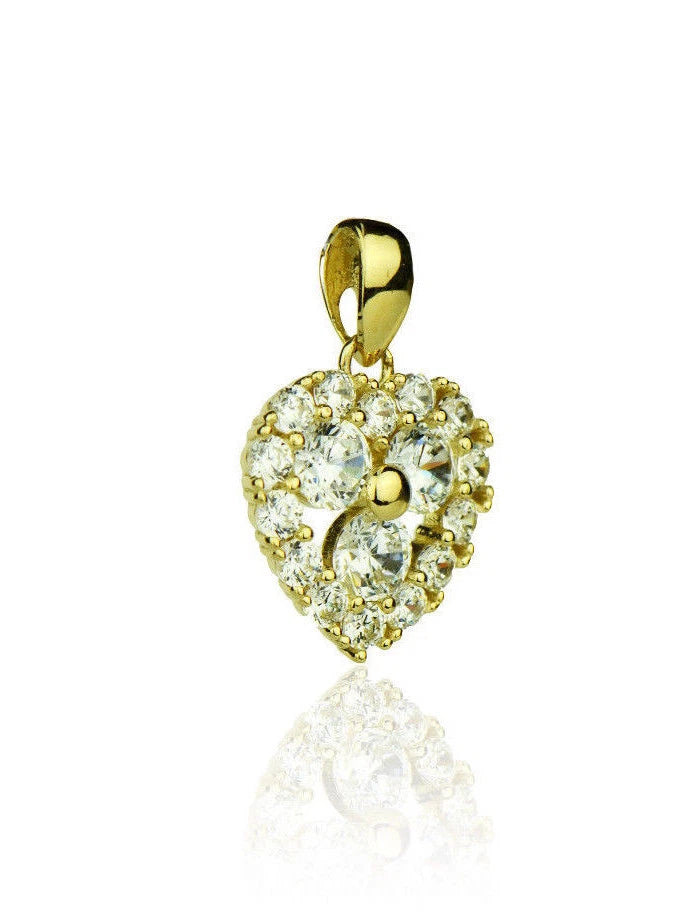 14k Yellow Gold Heart Pendant